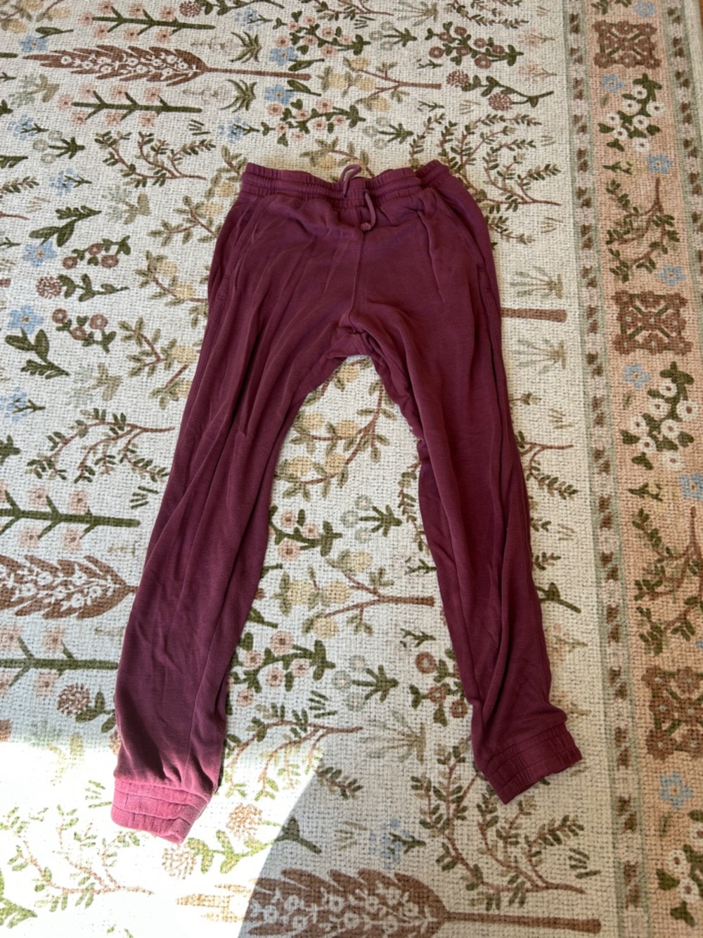 Free People Burgundy Sweat Joggers